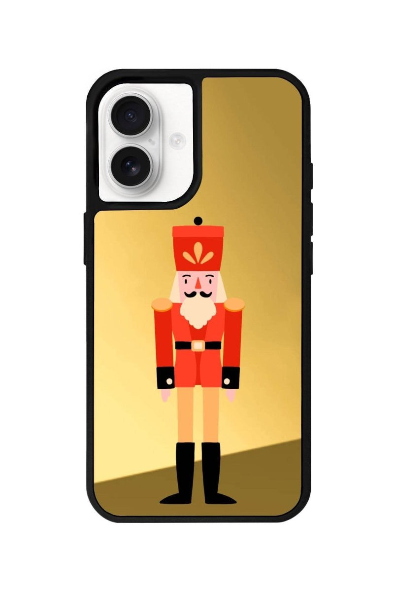 iPhone 16 Nutcracker Mirror Aynalı Telefon Kılıfı Altın - SUMTHINCS