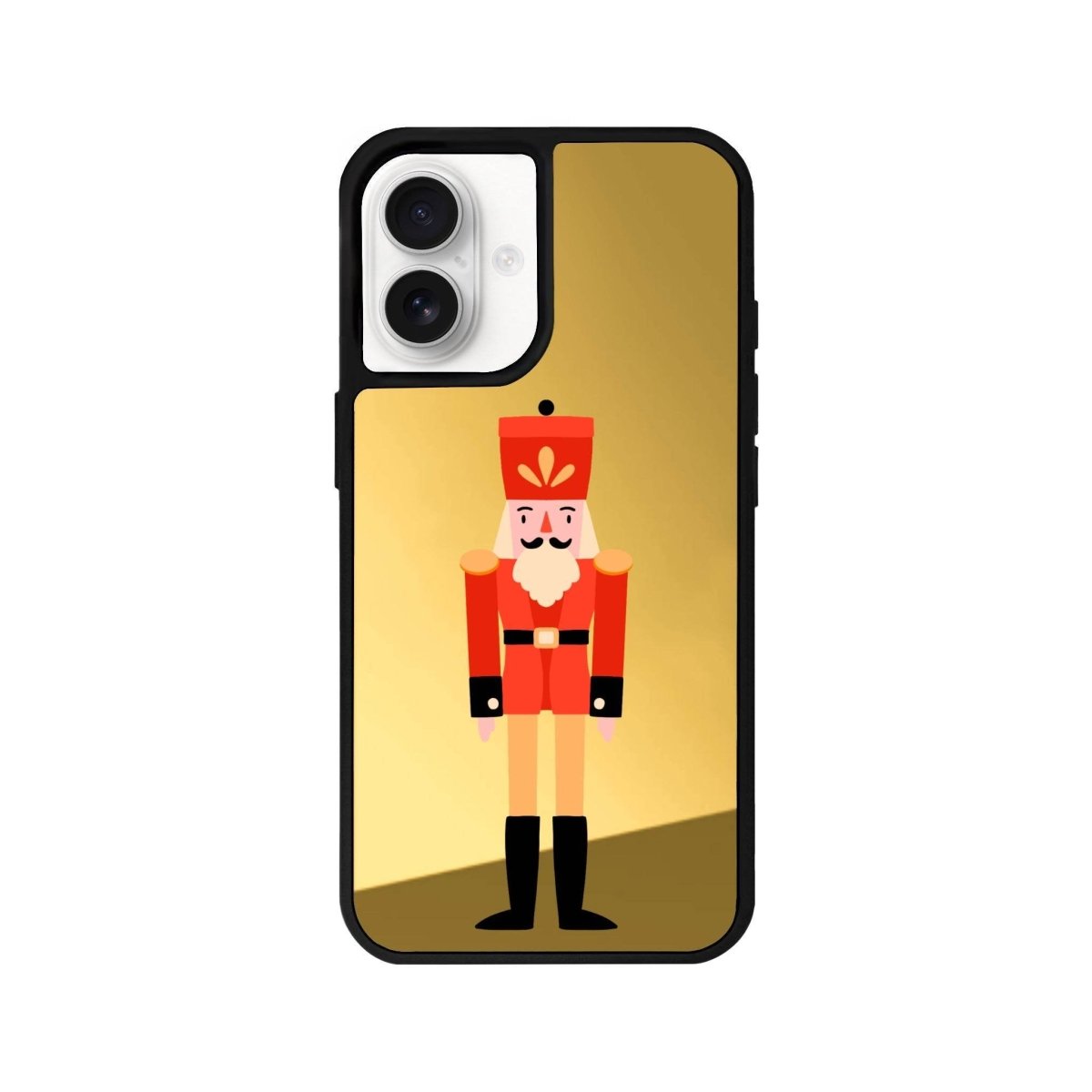 iPhone 16 Nutcracker Mirror Aynalı Telefon Kılıfı Altın - SUMTHINCS