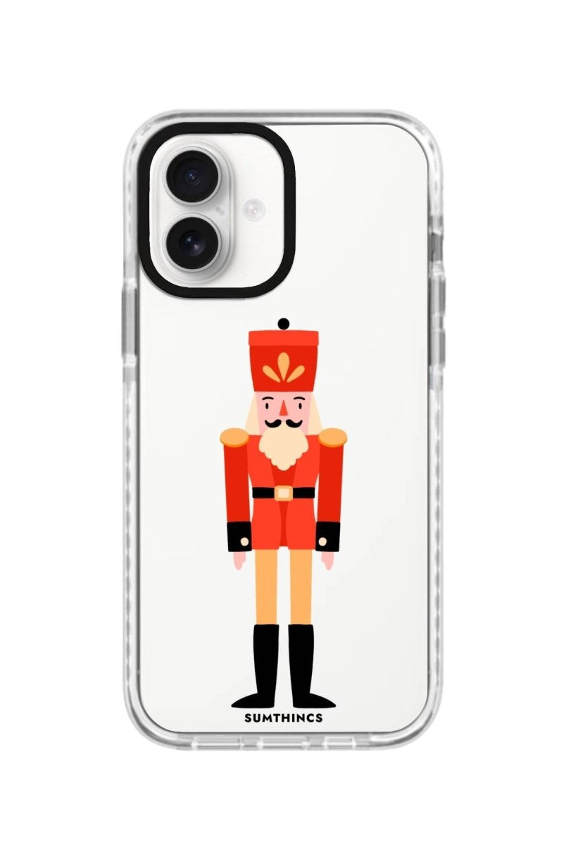 iPhone 16 Nutcracker Procase Şeffaf Telefon Kılıfı Beyaz Şeffaf - SUMTHINCS