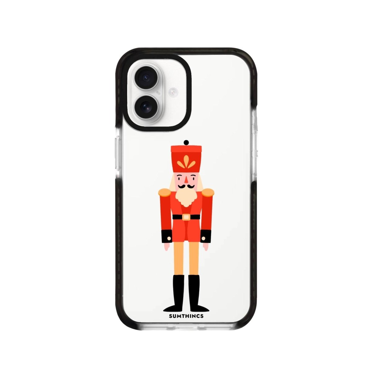 iPhone 16 Nutcracker Procase Şeffaf Telefon Kılıfı Siyah Şeffaf - SUMTHINCS