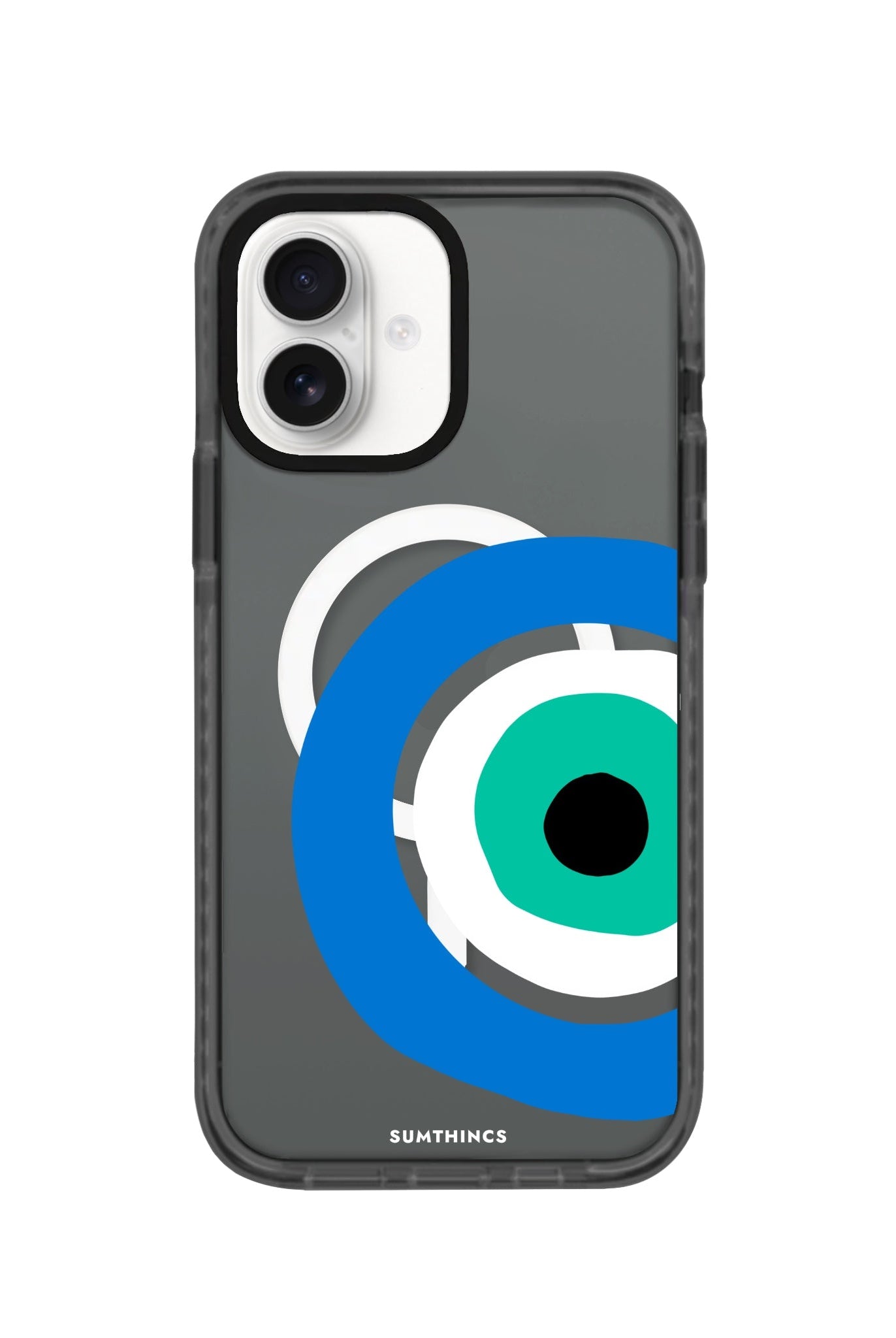 iPhone 16 Ocean Eye Magsafe Procase Şeffaf Telefon Kılıfı Antrasit - SUMTHINCS