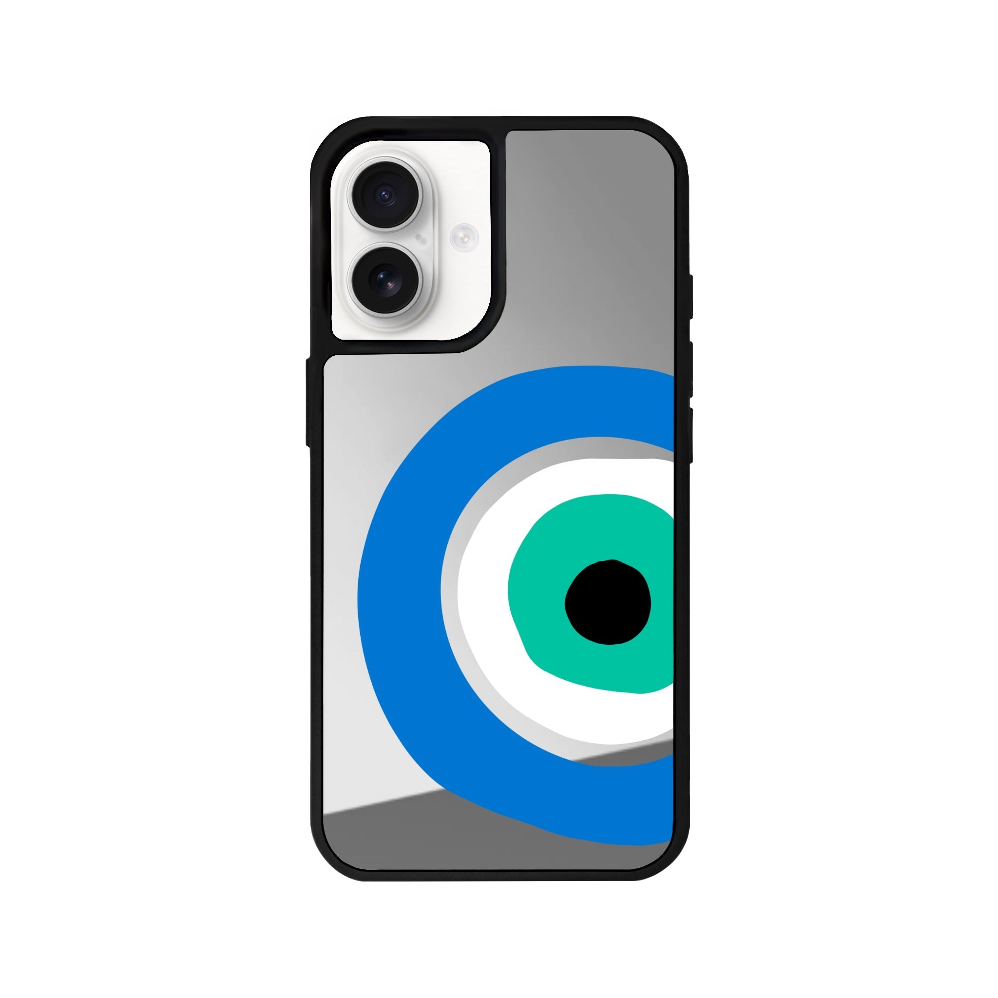 iPhone 16 Ocean Eye Mirror Aynalı Telefon Kılıfı Gümüş - SUMTHINCS