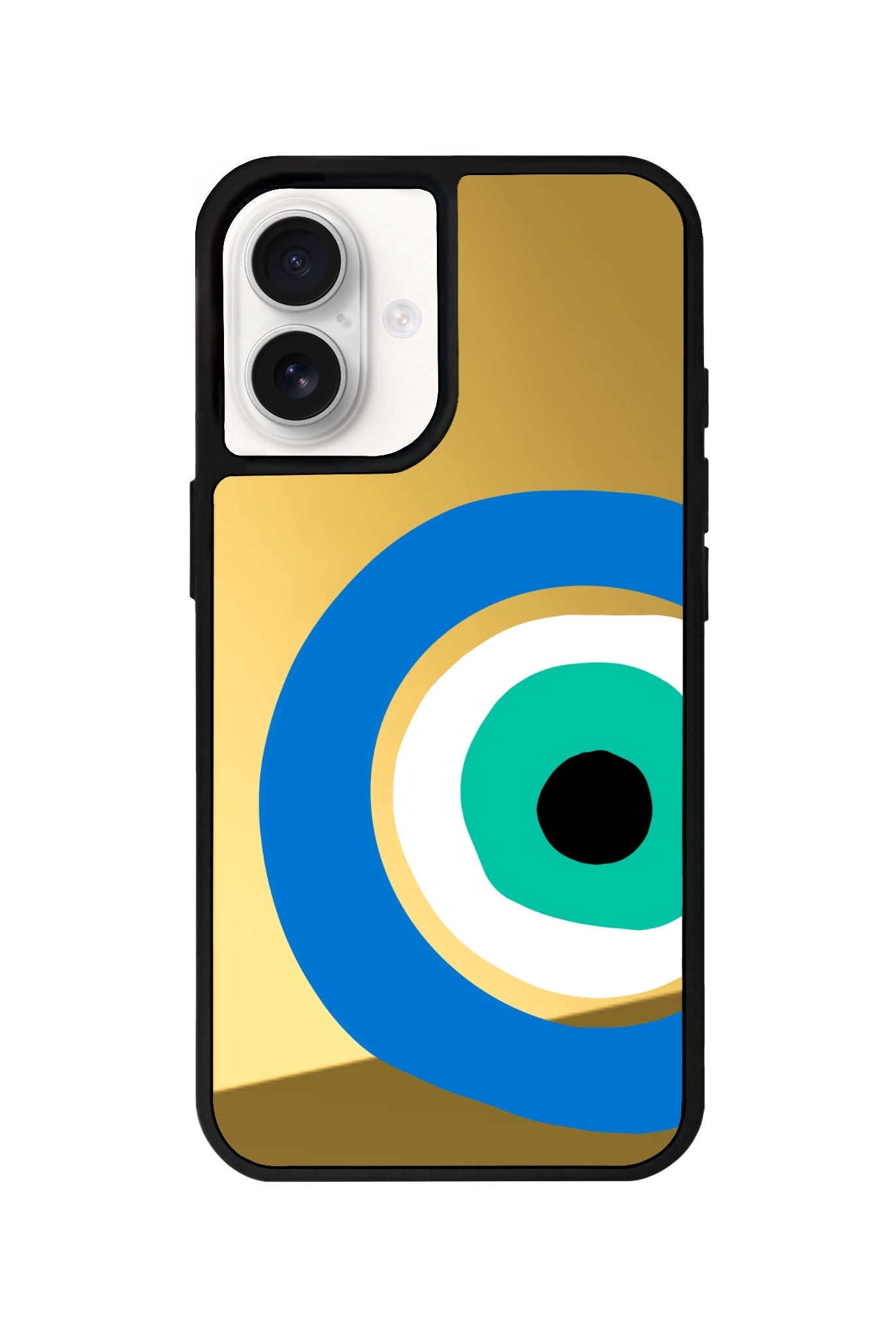 iPhone 16 Ocean Eye Mirror Aynalı Telefon Kılıfı Altın - SUMTHINCS