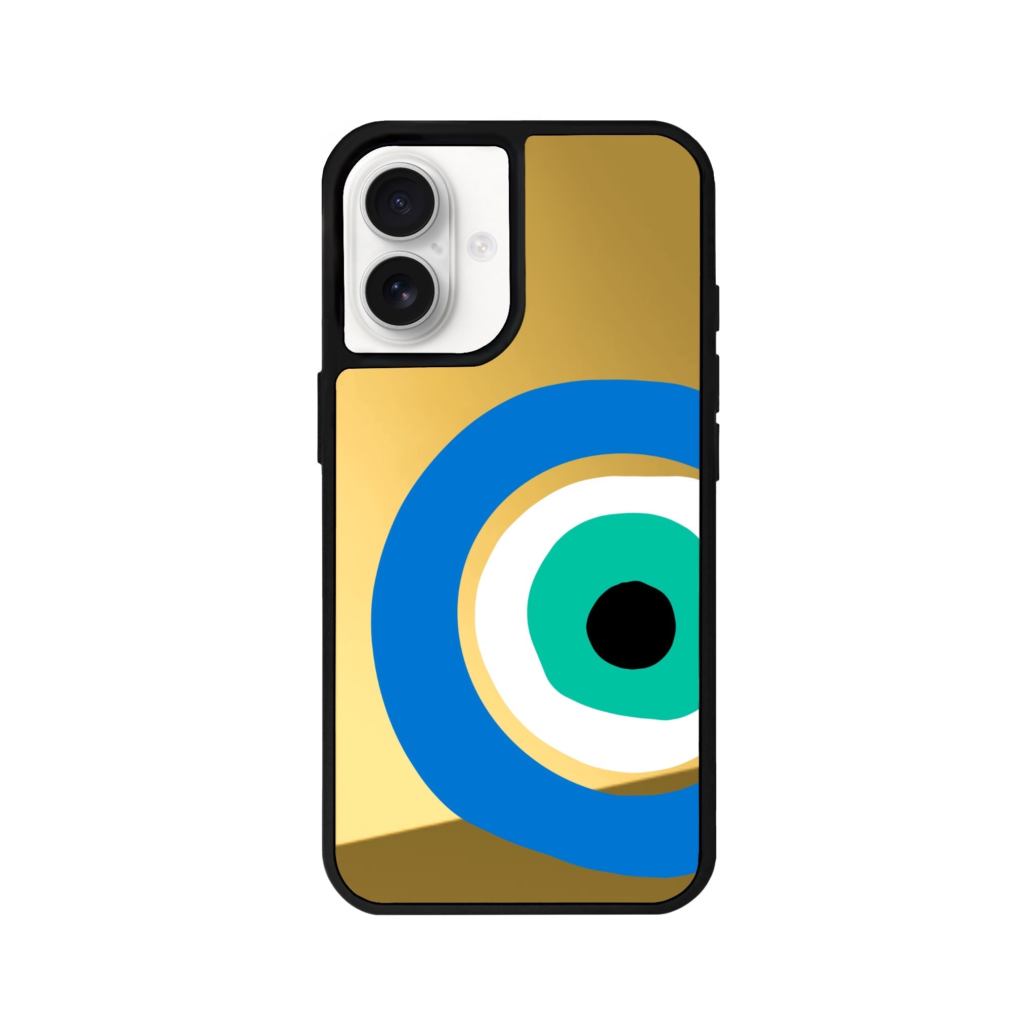 iPhone 16 Ocean Eye Mirror Aynalı Telefon Kılıfı Altın - SUMTHINCS