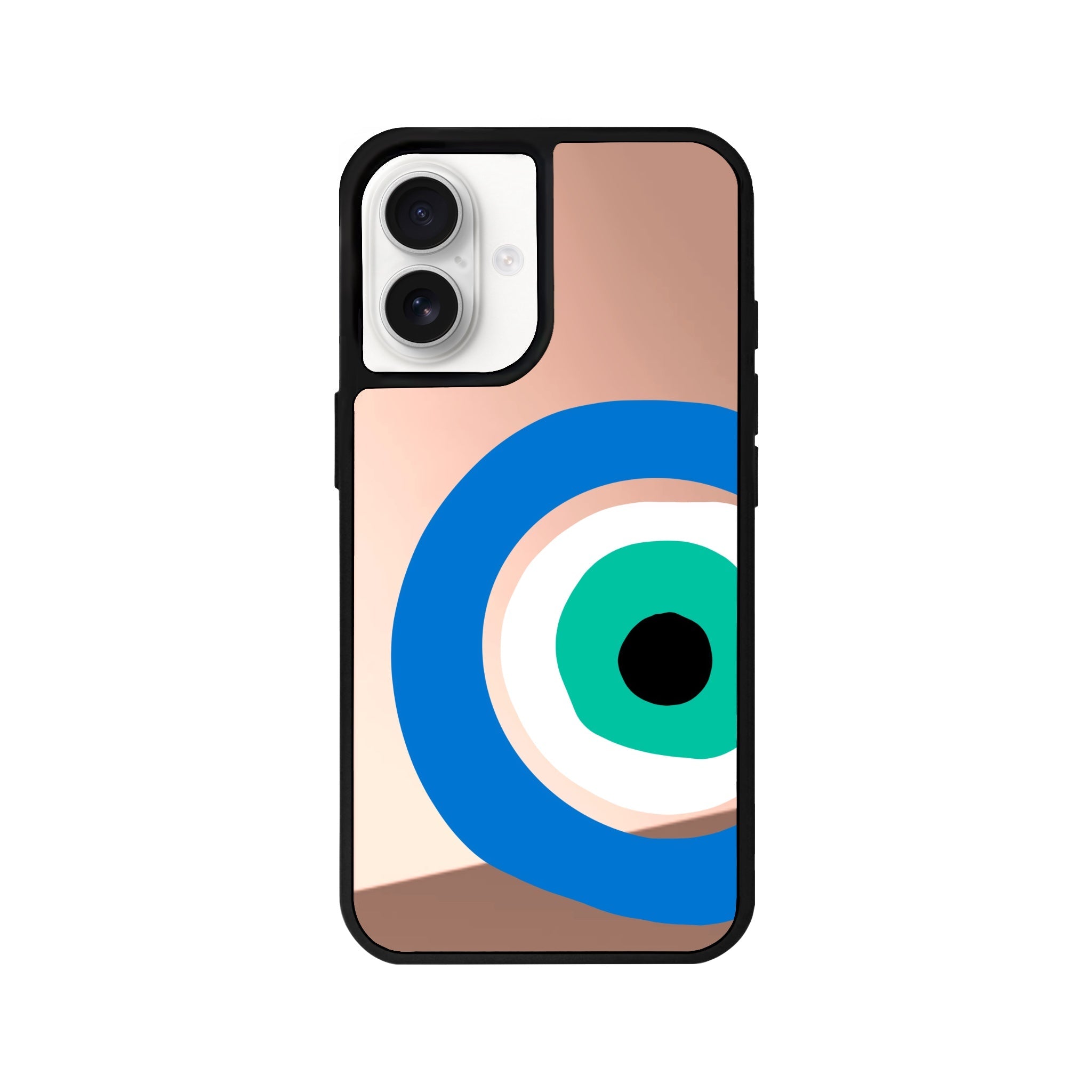 iPhone 16 Ocean Eye Mirror Aynalı Telefon Kılıfı Metalik Pembe - SUMTHINCS