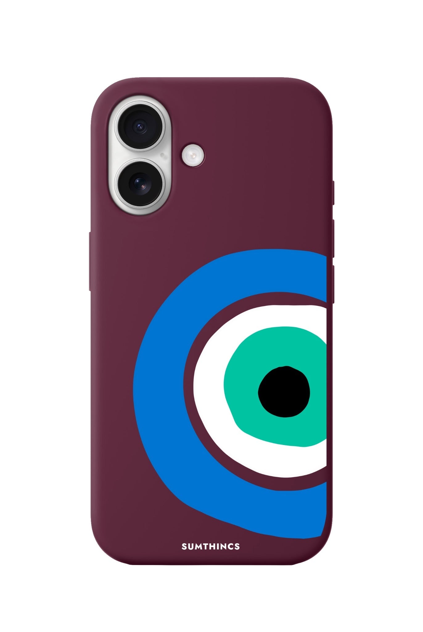 iPhone 16 Ocean Eye Premium Telefon Kılıfı Bordo - SUMTHINCS