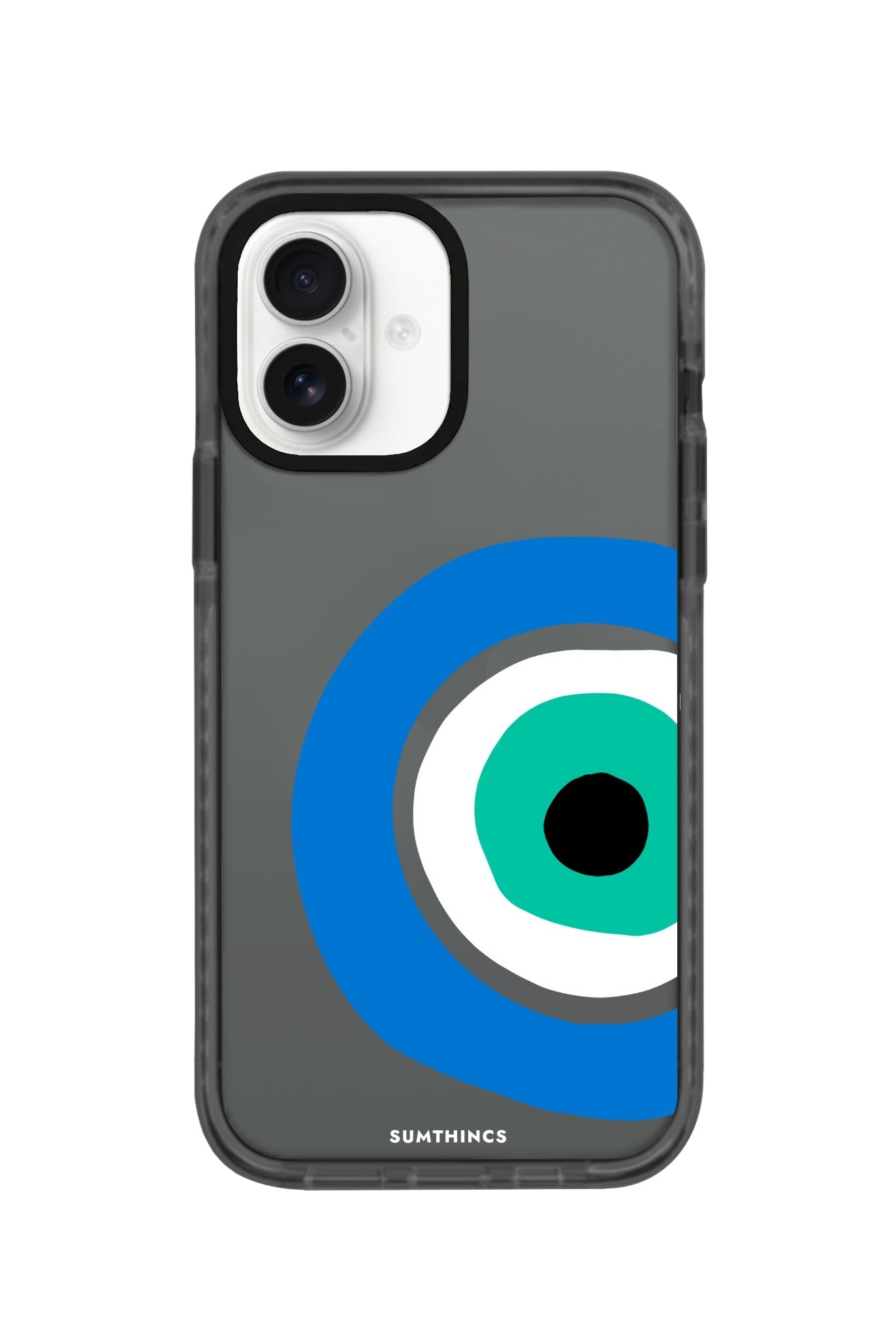 iPhone 16 Ocean Eye Procase Şeffaf Telefon Kılıfı Antrasit - SUMTHINCS