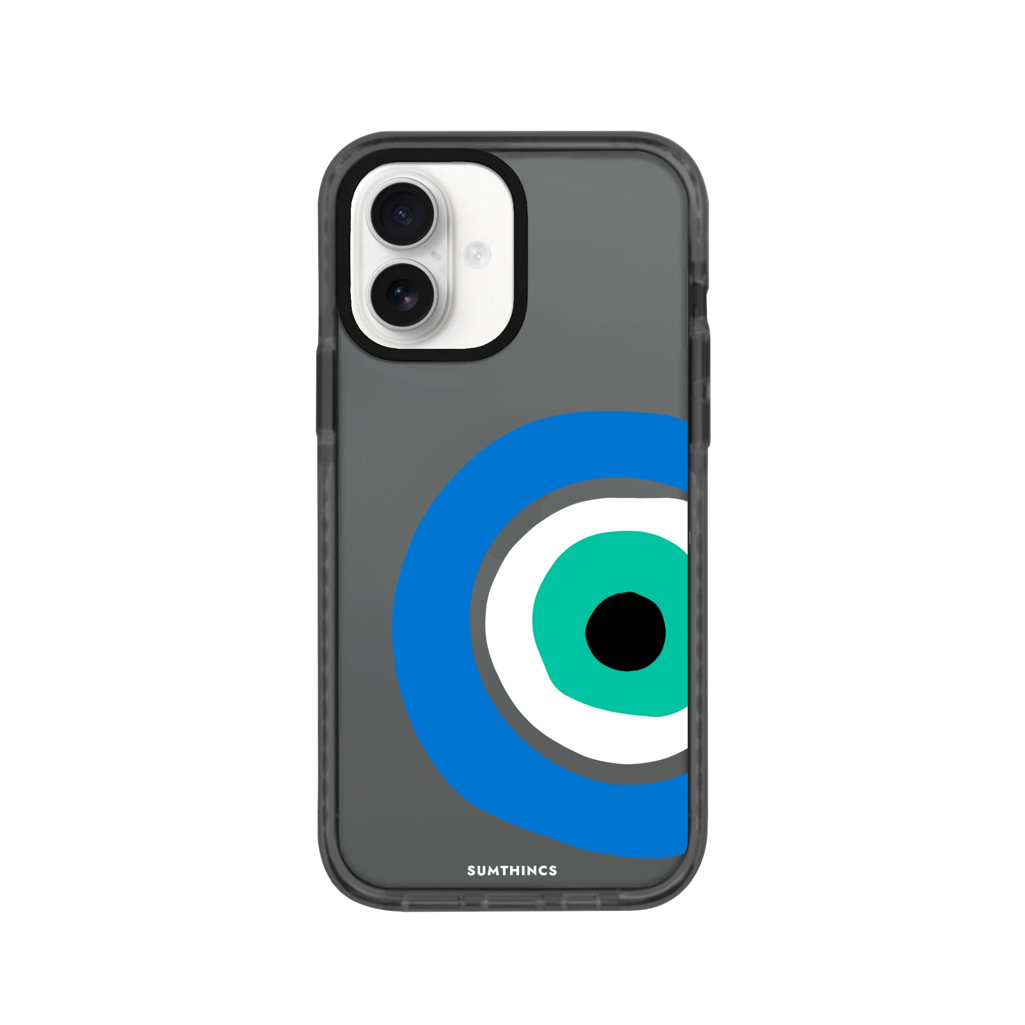 iPhone 16 Ocean Eye Procase Şeffaf Telefon Kılıfı Antrasit - SUMTHINCS