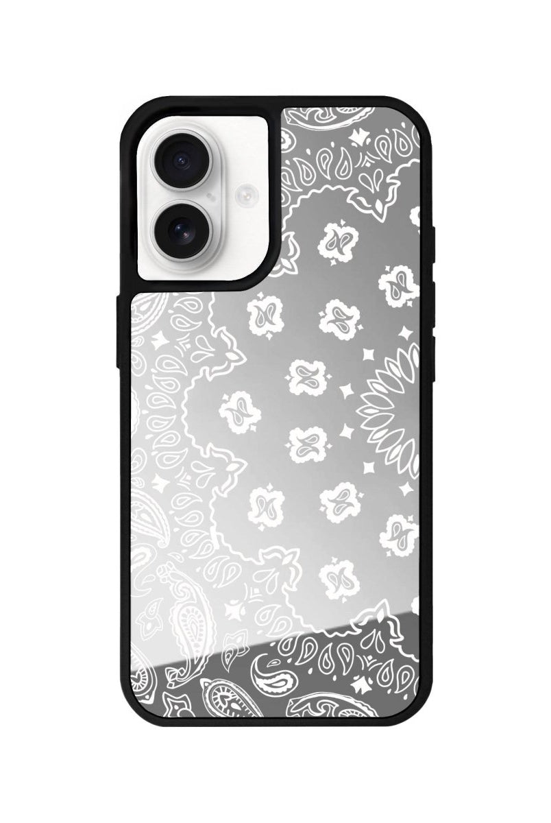 iPhone 16 Paisley Mirror Aynalı Telefon Kılıfı Gümüş - SUMTHINCS