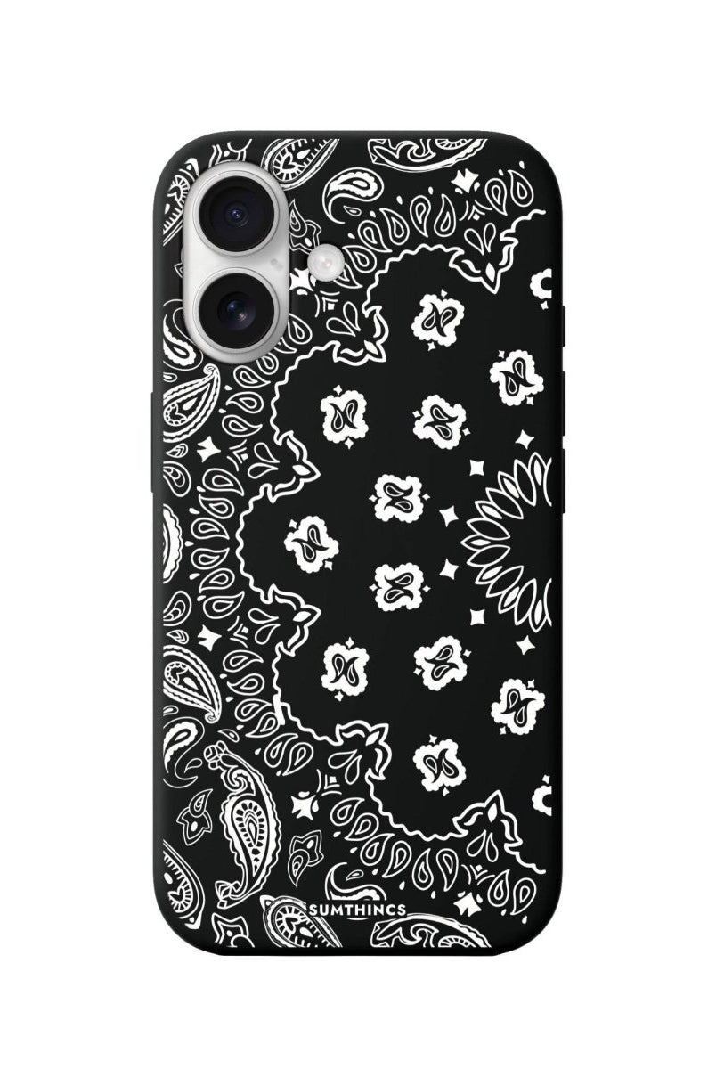 iPhone 16 Paisley Premium Telefon Kılıfı Siyah - SUMTHINCS