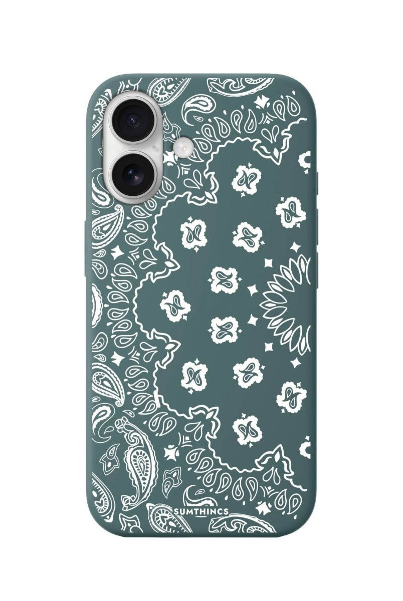 iPhone 16 Paisley Premium Telefon Kılıfı Kaktüs Yeşili - SUMTHINCS