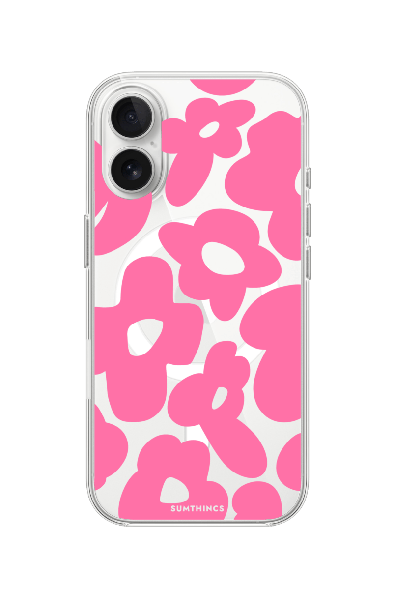 iPhone 16 Plus Daisy Pop Clear Magsafe Telefon Kılıfı - SUMTHINCS