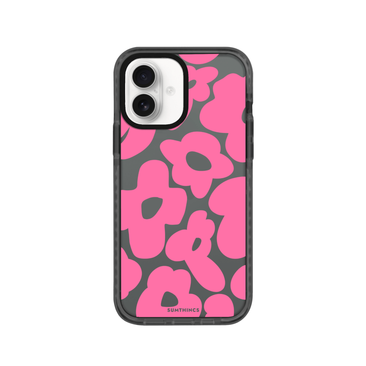 iPhone 16 Plus Daisy Pop Procase Telefon Kılıfı Antrasit - SUMTHINCS