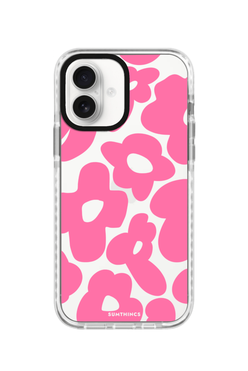 iPhone 16 Plus Daisy Pop Procase Telefon Kılıfı Beyaz Şeffaf - SUMTHINCS