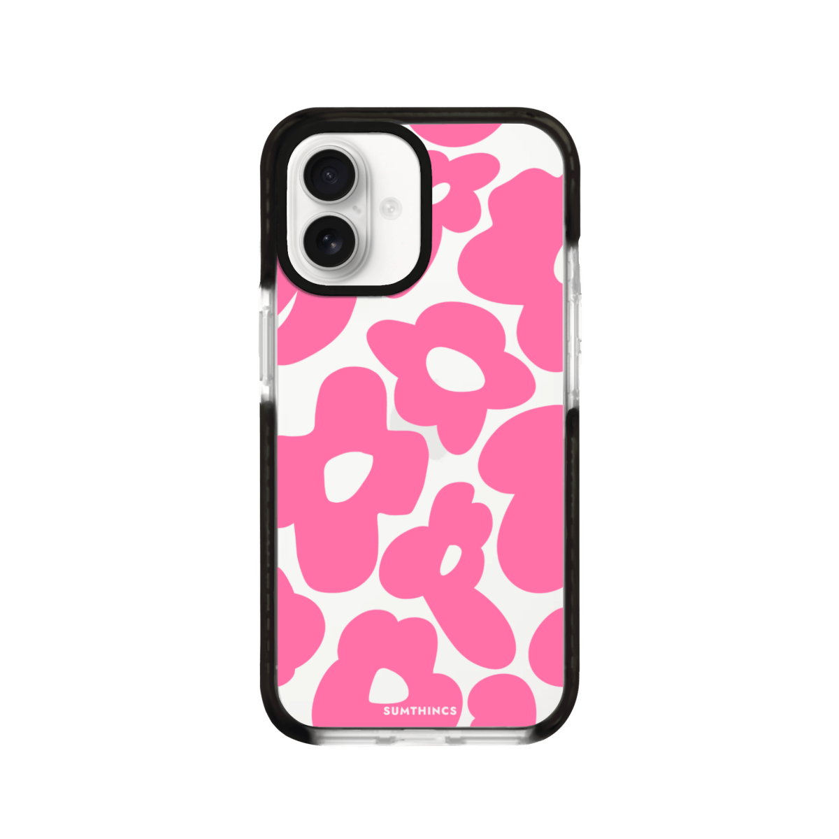 iPhone 16 Plus Daisy Pop Procase Telefon Kılıfı Siyah Şeffaf - SUMTHINCS