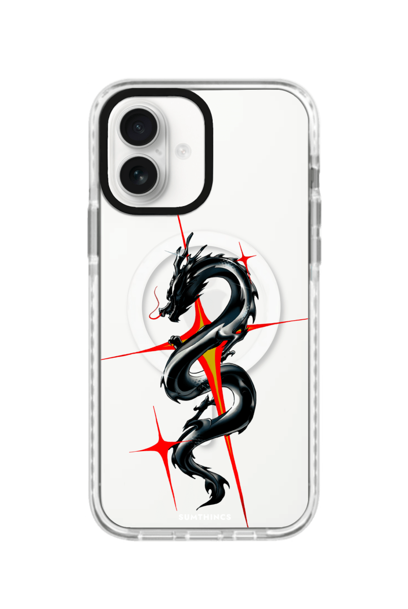 iPhone 16 Plus Dragonflare Magsafe Procase Şeffaf Telefon Kılıfı Beyaz Şeffaf - SUMTHINCS