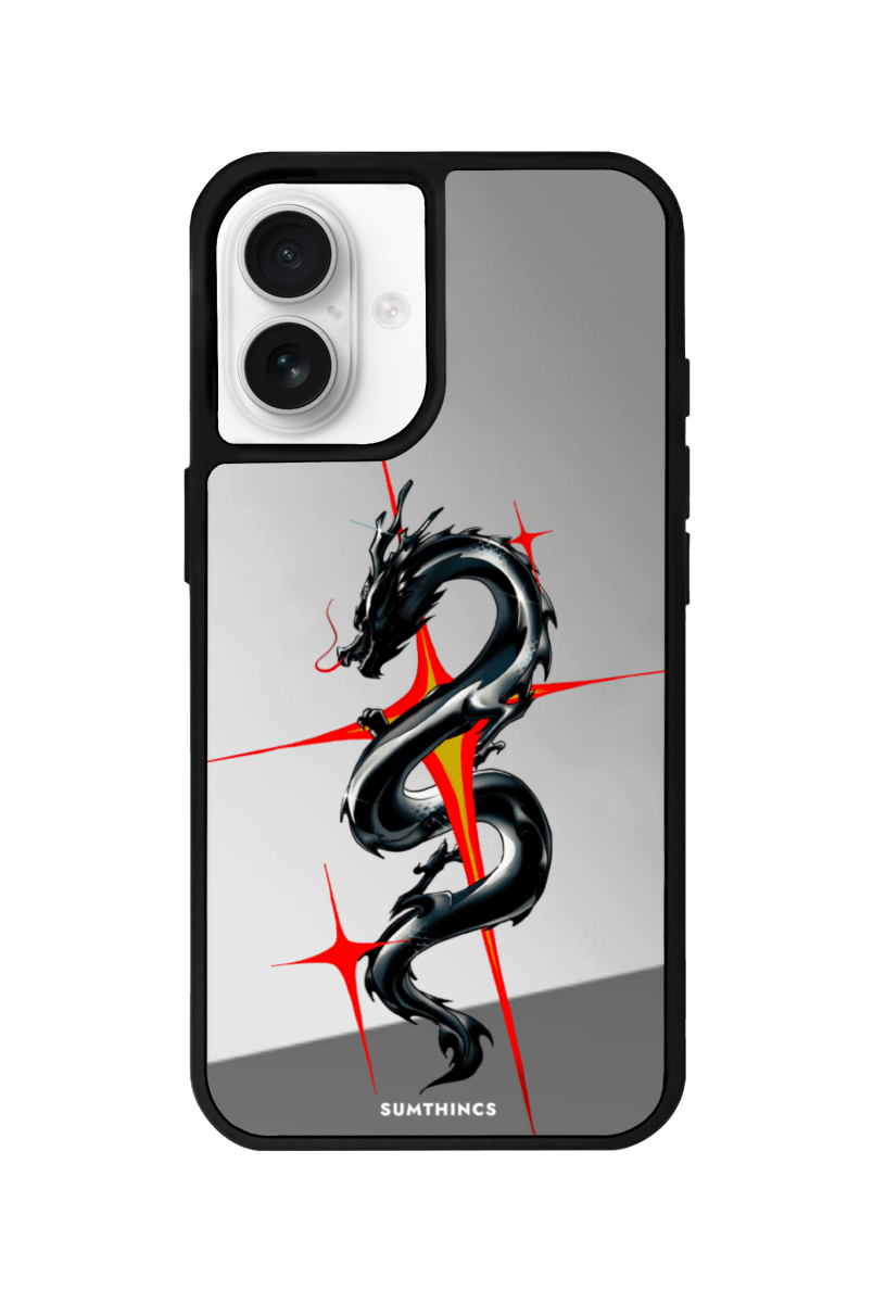 iPhone 16 Plus Dragonflare Mirror Aynalı Telefon Kılıfı Gümüş - SUMTHINCS