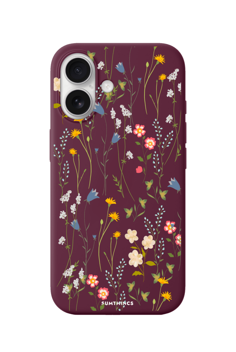 iPhone 16 Plus Eternal Garden Premium Telefon Kılıfı Bordo - SUMTHINCS