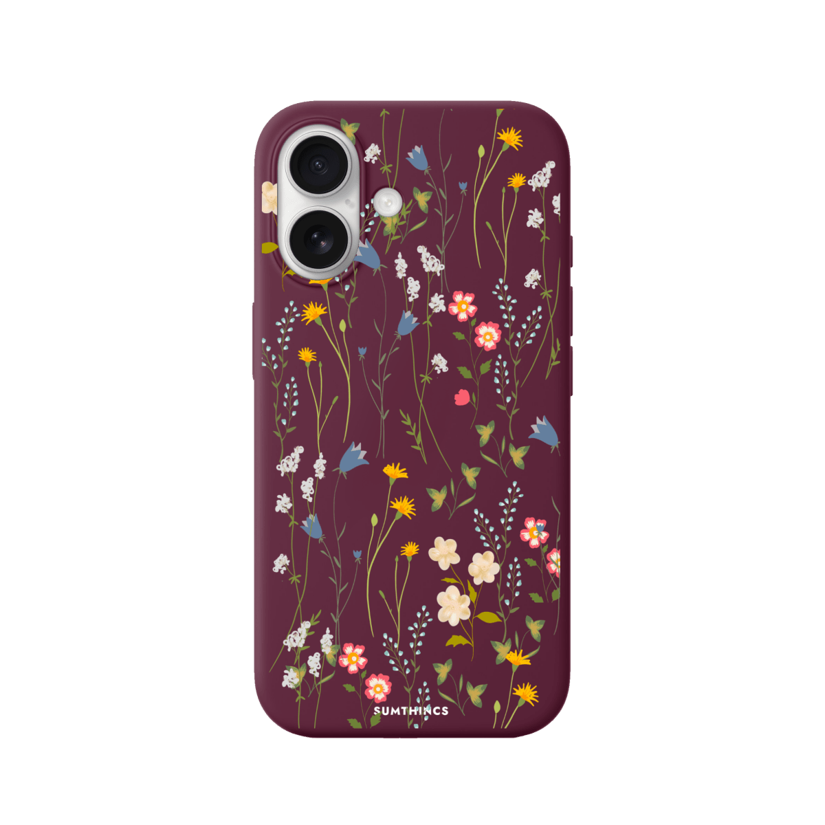 iPhone 16 Plus Eternal Garden Premium Telefon Kılıfı Bordo - SUMTHINCS