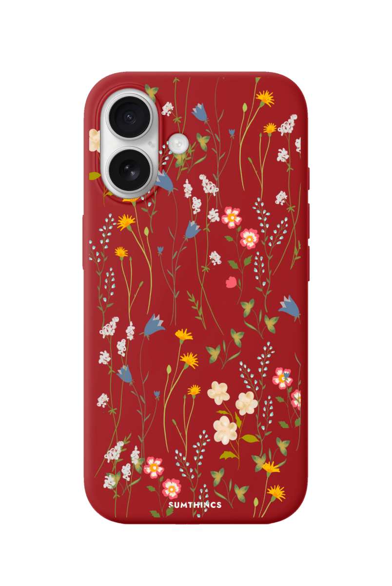 iPhone 16 Plus Eternal Garden Premium Telefon Kılıfı Kırmızı - SUMTHINCS