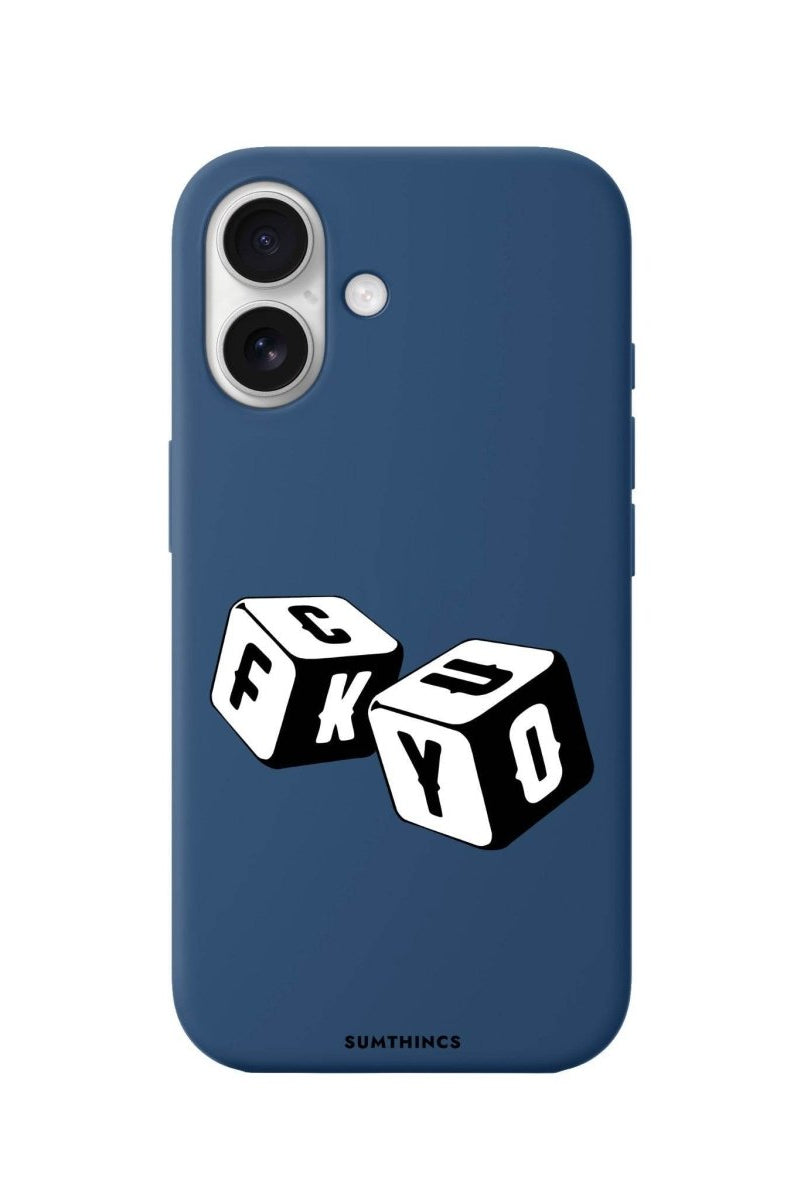 iPhone 16 Plus Fck You Premium Telefon Kılıfı Pasifik Mavi - SUMTHINCS