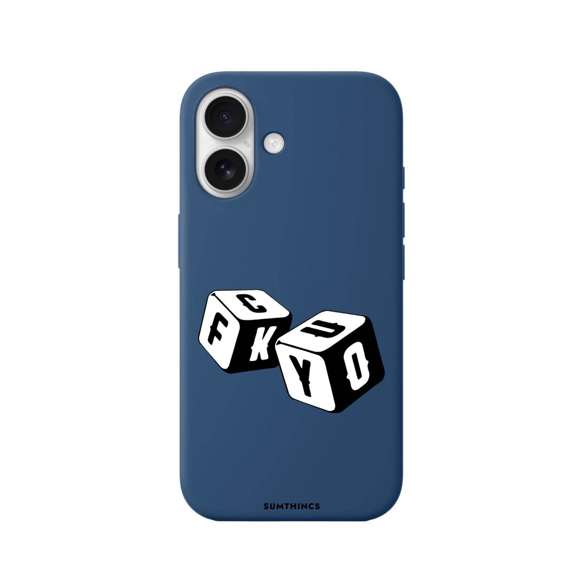 iPhone 16 Plus Fck You Premium Telefon Kılıfı Pasifik Mavi - SUMTHINCS