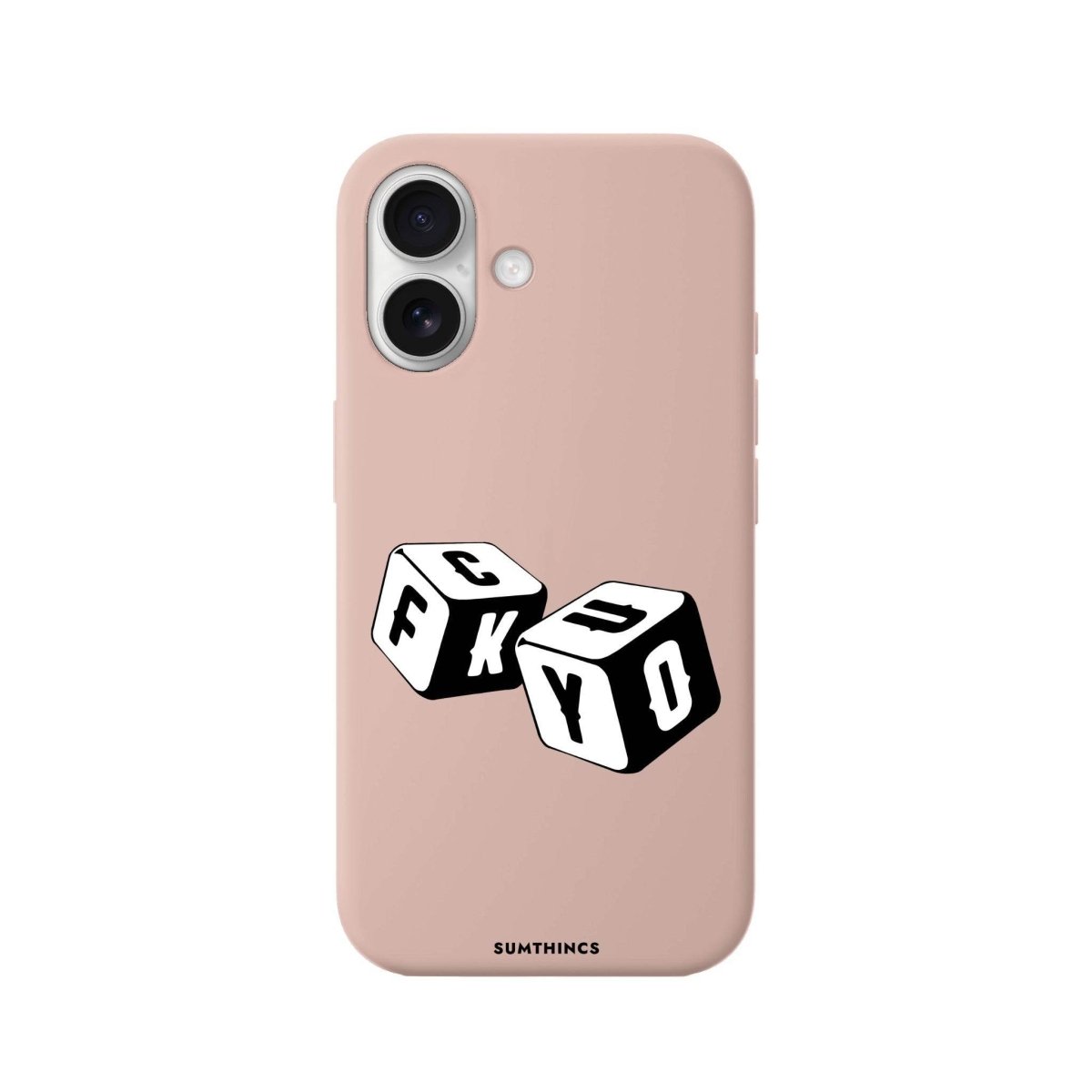 iPhone 16 Plus Fck You Premium Telefon Kılıfı Bej - SUMTHINCS