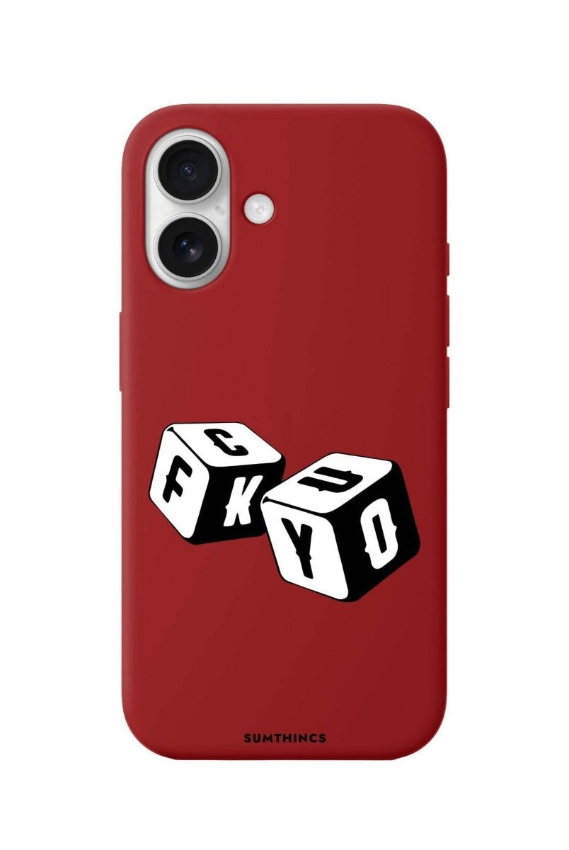 iPhone 16 Plus Fck You Premium Telefon Kılıfı Kırmızı - SUMTHINCS