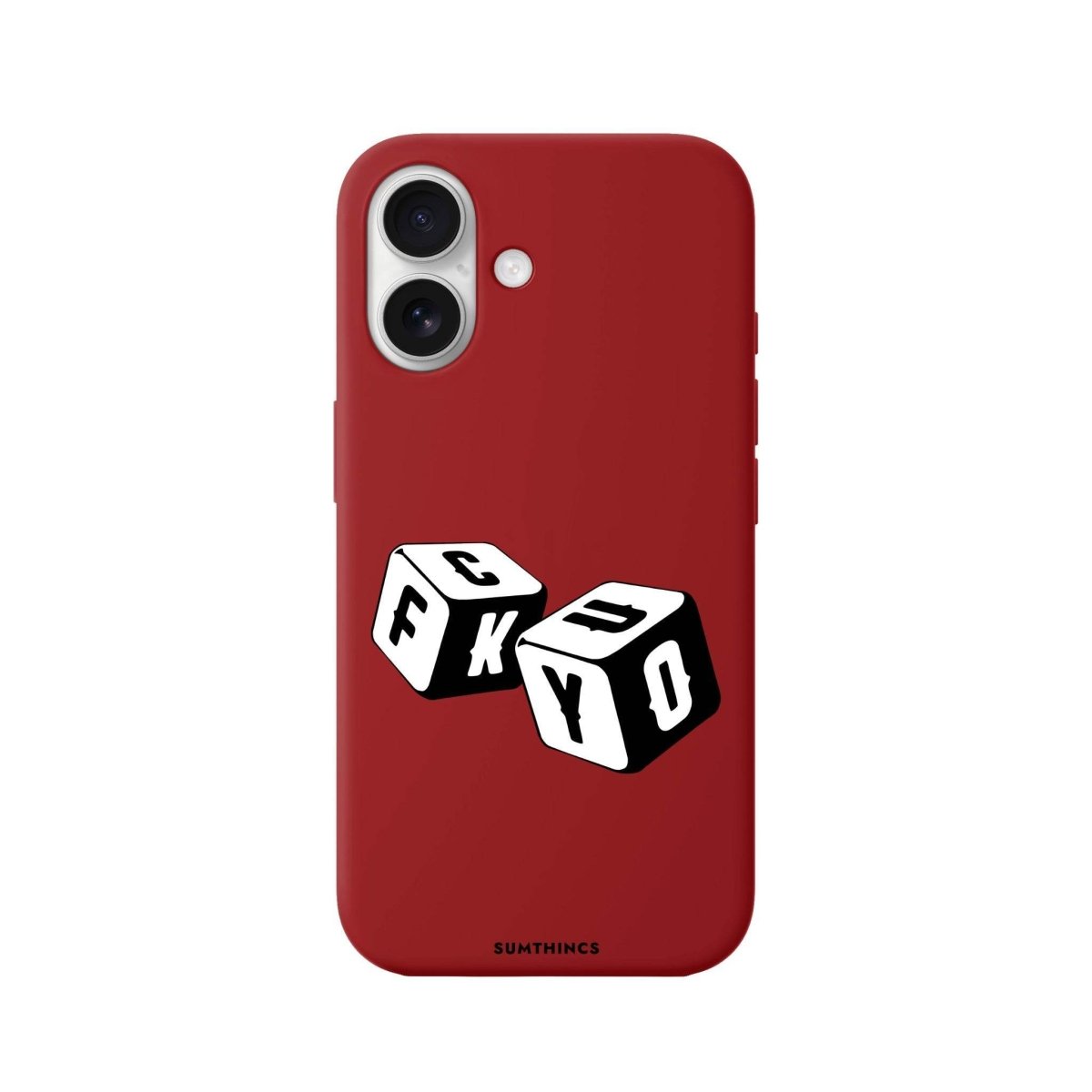 iPhone 16 Plus Fck You Premium Telefon Kılıfı Kırmızı - SUMTHINCS