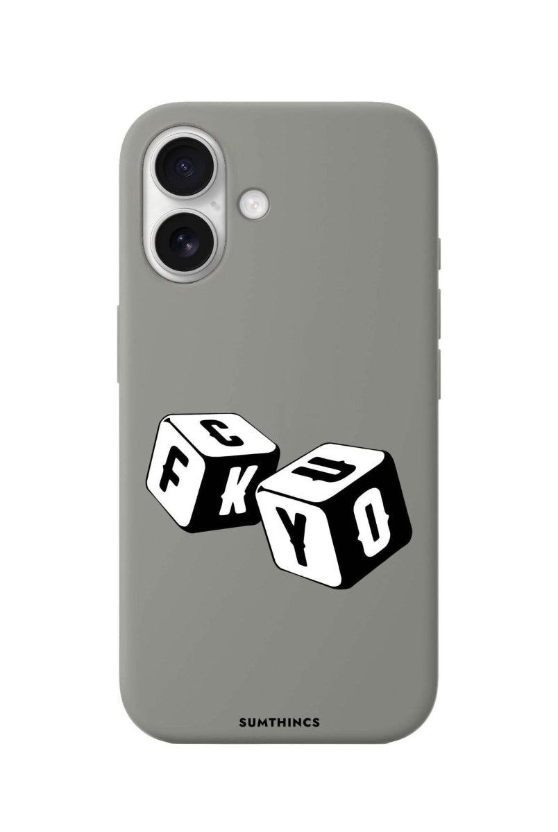 iPhone 16 Plus Fck You Premium Telefon Kılıfı Gri - SUMTHINCS
