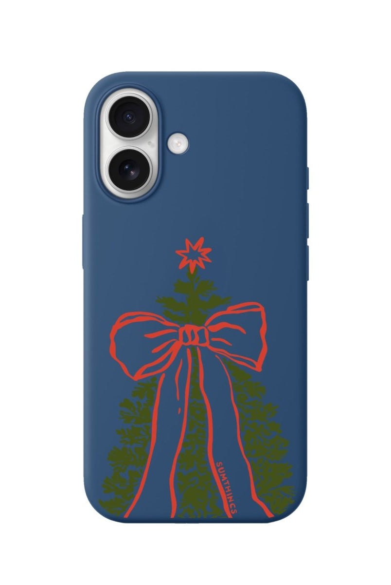 iPhone 16 Plus Festive Ribbon Premium Telefon Kılıfı Pasifik Mavi - SUMTHINCS