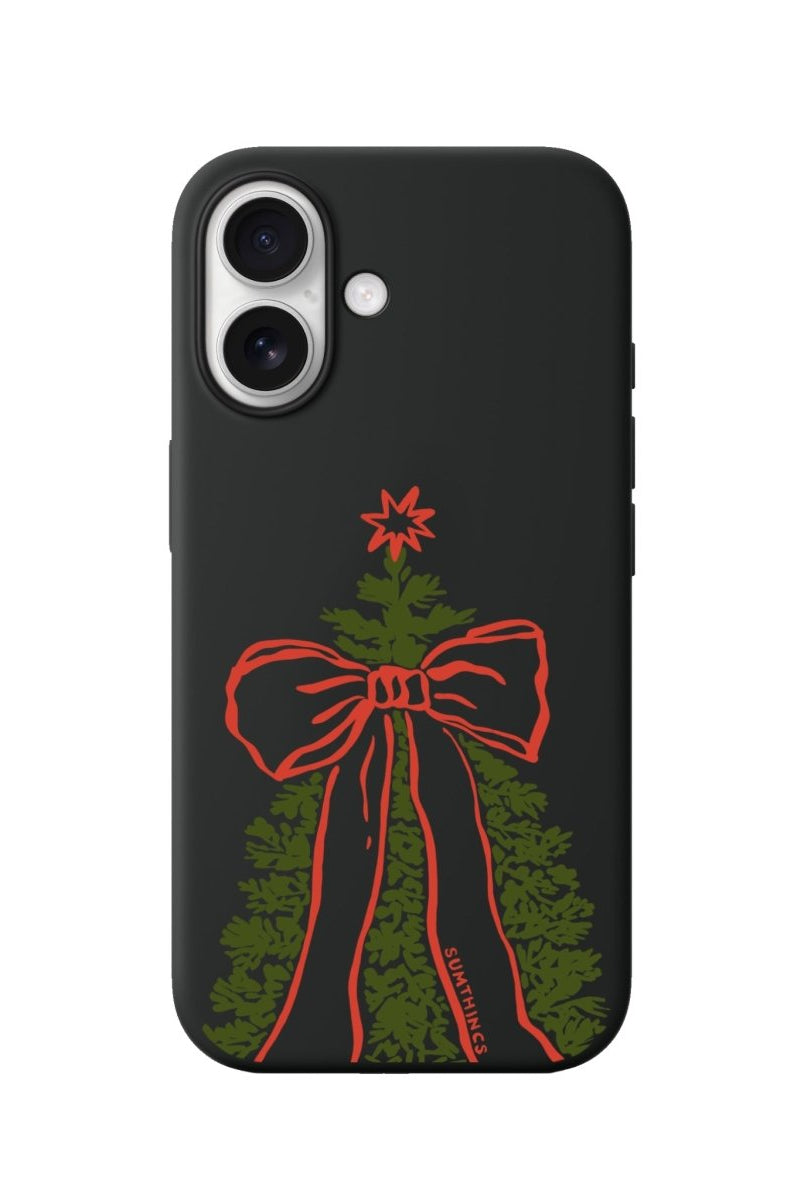 iPhone 16 Plus Festive Ribbon Premium Telefon Kılıfı Siyah - SUMTHINCS