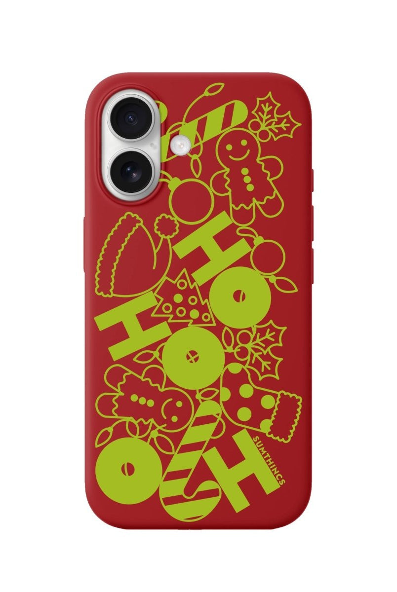 iPhone 16 Plus HoHoHo Premium Telefon Kılıfı Kırmızı - SUMTHINCS