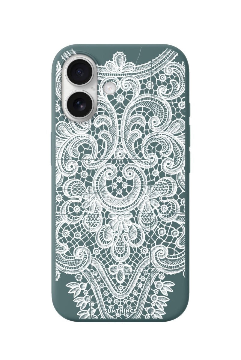 iPhone 16 Plus Lacework Premium Telefon Kılıfı Kaktüs Yeşili - SUMTHINCS