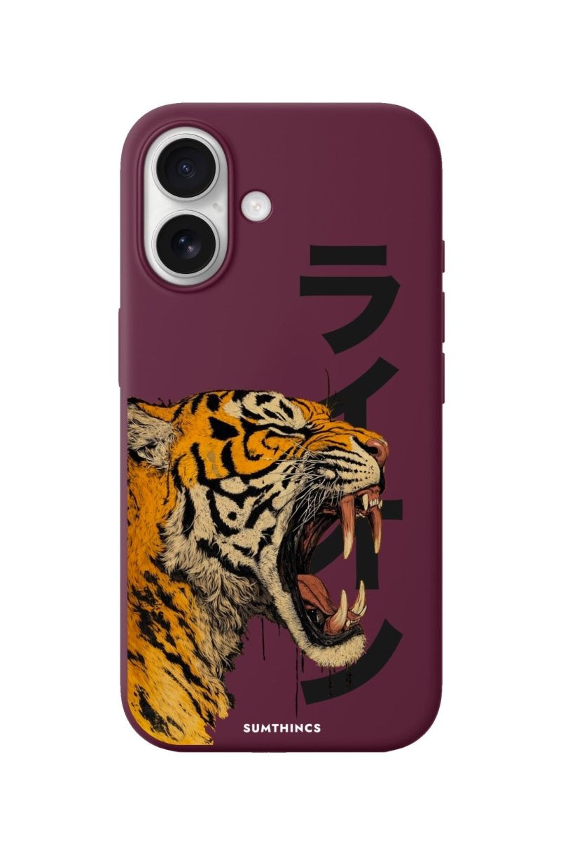 iPhone 16 Plus Lion Premium Telefon Kılıfı Bordo - Sumthincs