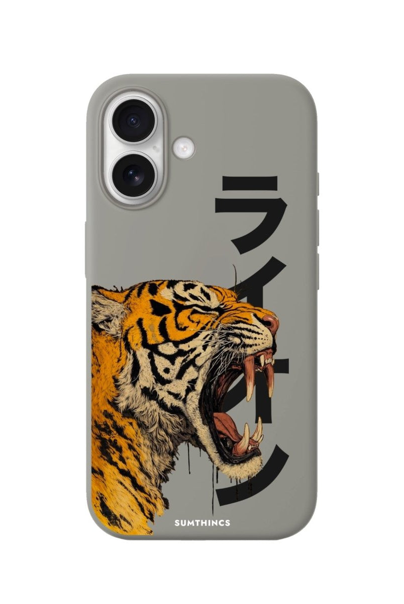 iPhone 16 Plus Lion Premium Telefon Kılıfı Gri - Sumthincs