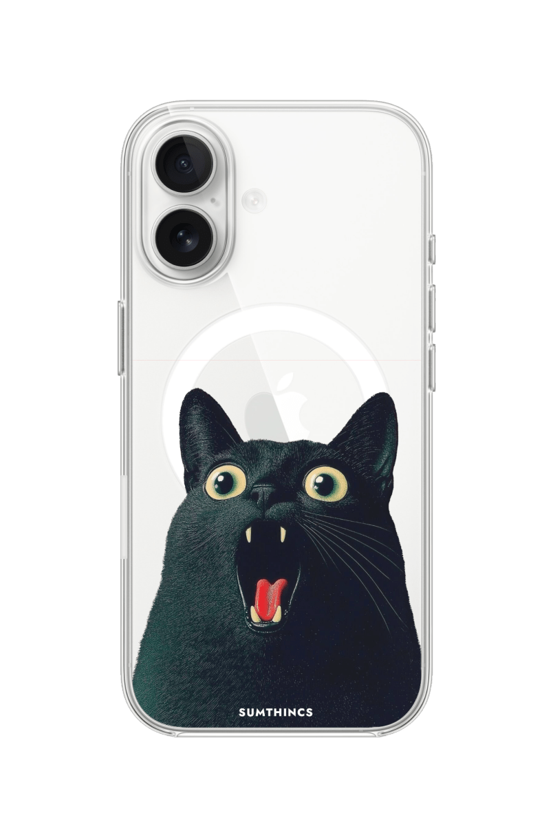iPhone 16 Plus Meoww Clear Magsafe Telefon Kılıfı - SUMTHINCS