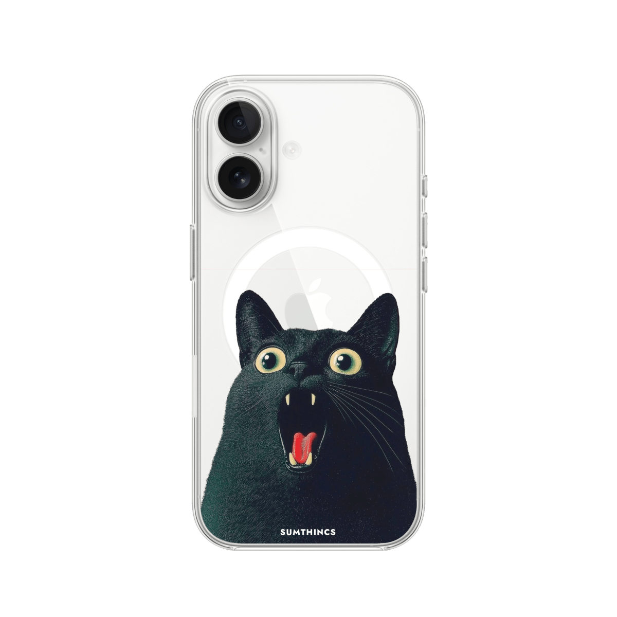 iPhone 16 Plus Meoww Clear Magsafe Telefon Kılıfı - SUMTHINCS