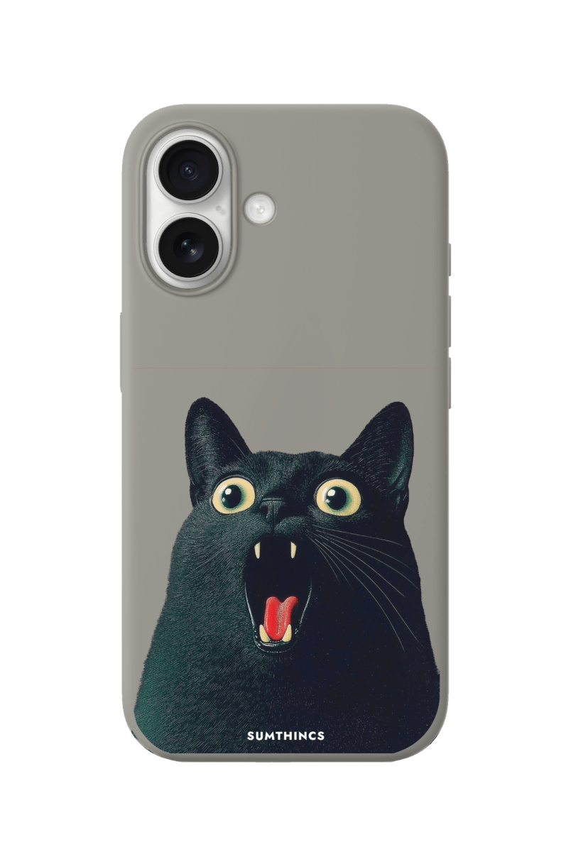 iPhone 16 Plus Meoww Premium Telefon Kılıfı Gri - SUMTHINCS