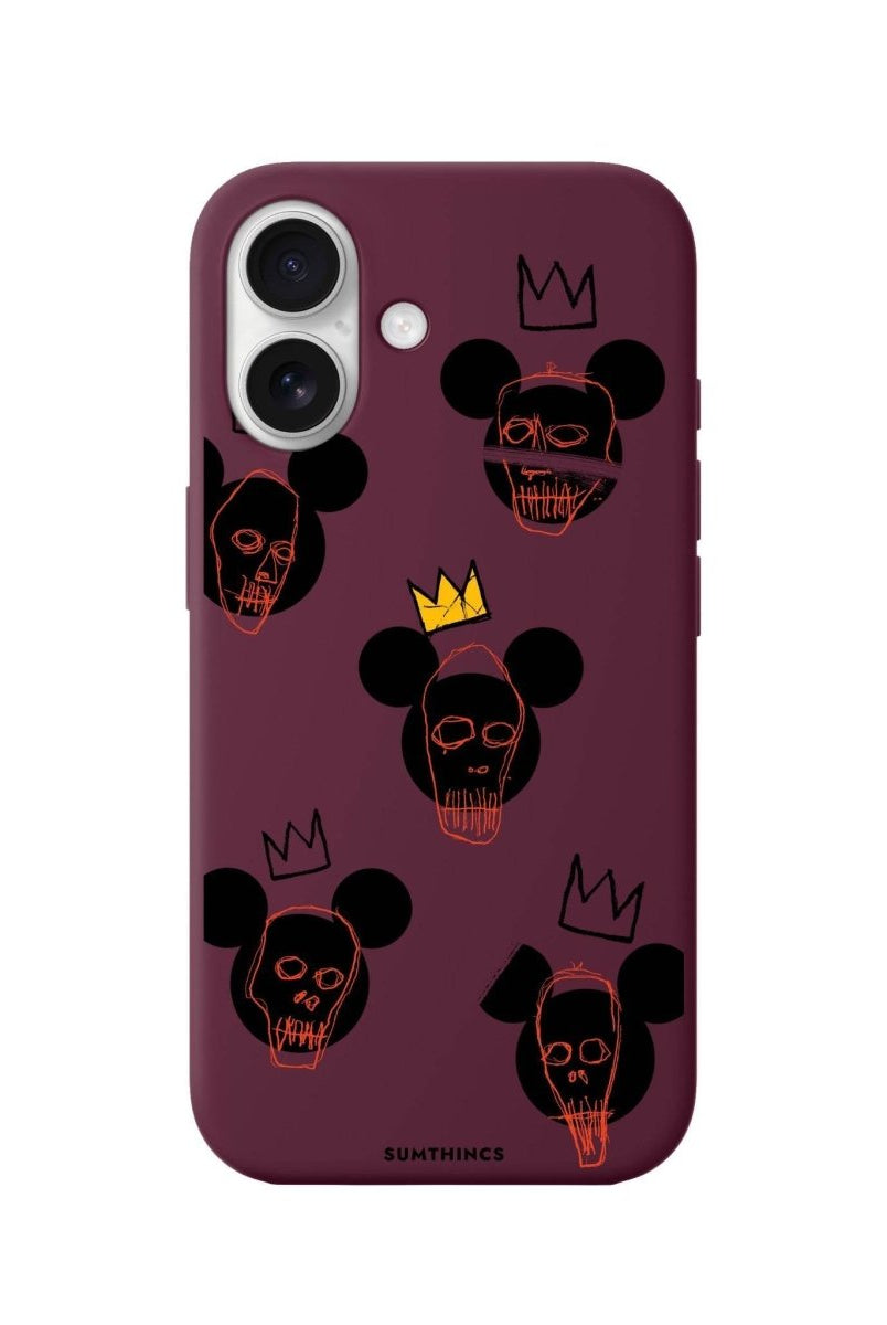iPhone 16 Plus Mickeys Midnight Premium Telefon Kılıfı Bordo - SUMTHINCS