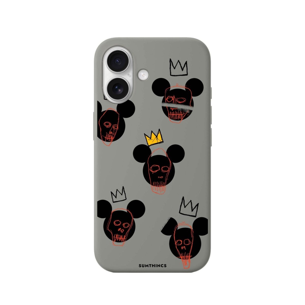 iPhone 16 Plus Mickeys Midnight Premium Telefon Kılıfı Gri - SUMTHINCS