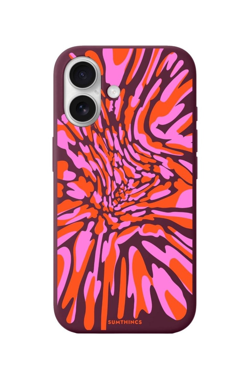 iPhone 16 Plus Neon Dreams Premium Telefon Kılıfı Bordo - SUMTHINCS