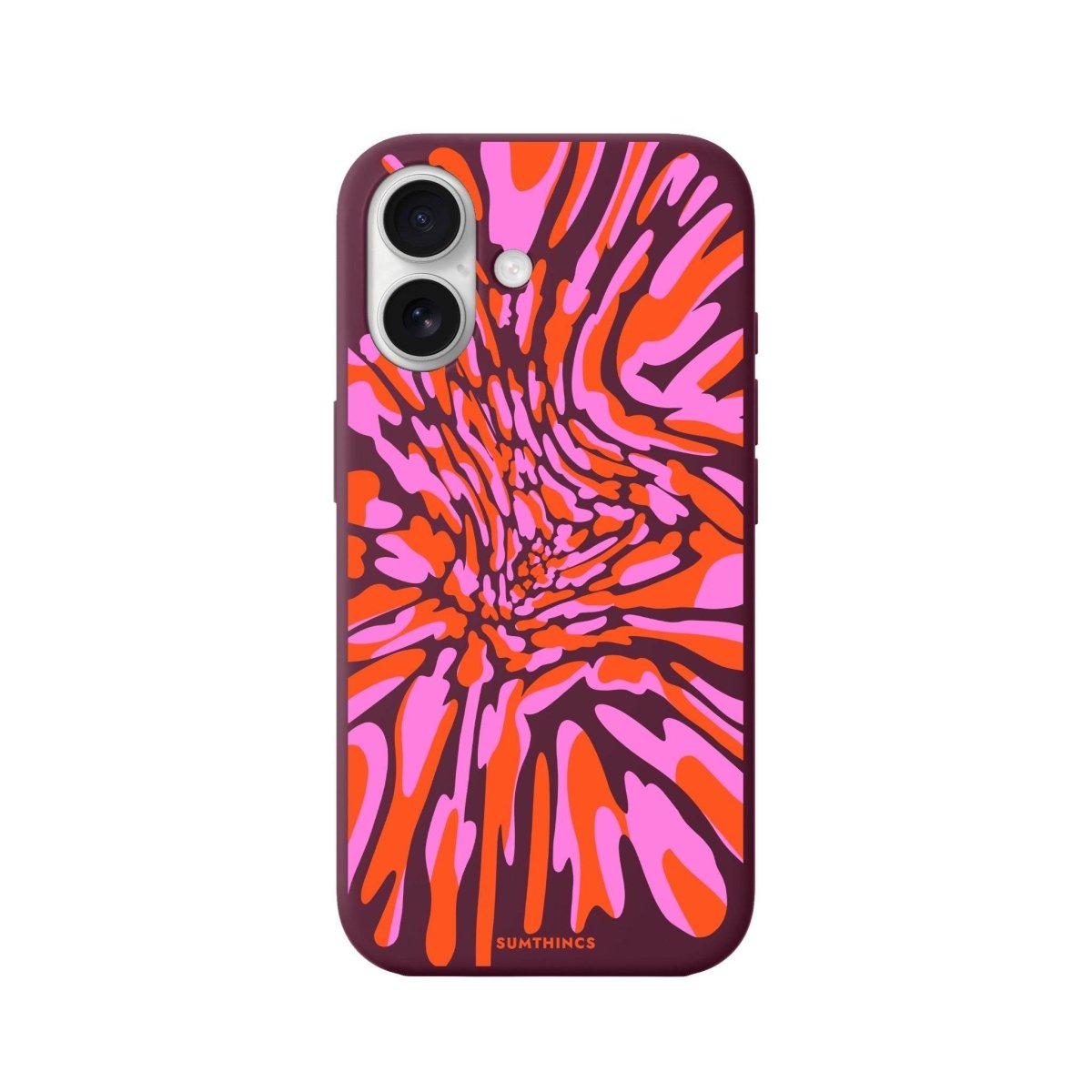 iPhone 16 Plus Neon Dreams Premium Telefon Kılıfı Bordo - SUMTHINCS