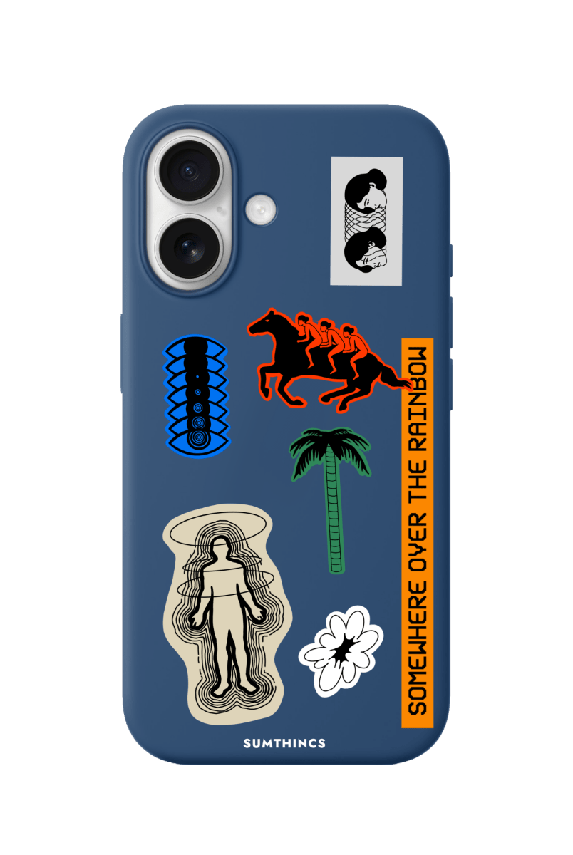 iPhone 16 Plus Somewhere Premium Telefon Kılıfı Pasifik Mavi - SUMTHINCS