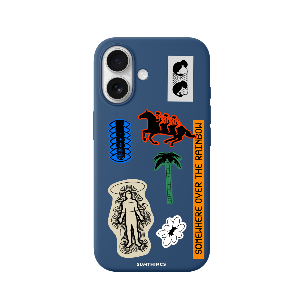 iPhone 16 Plus Somewhere Premium Telefon Kılıfı Pasifik Mavi - SUMTHINCS