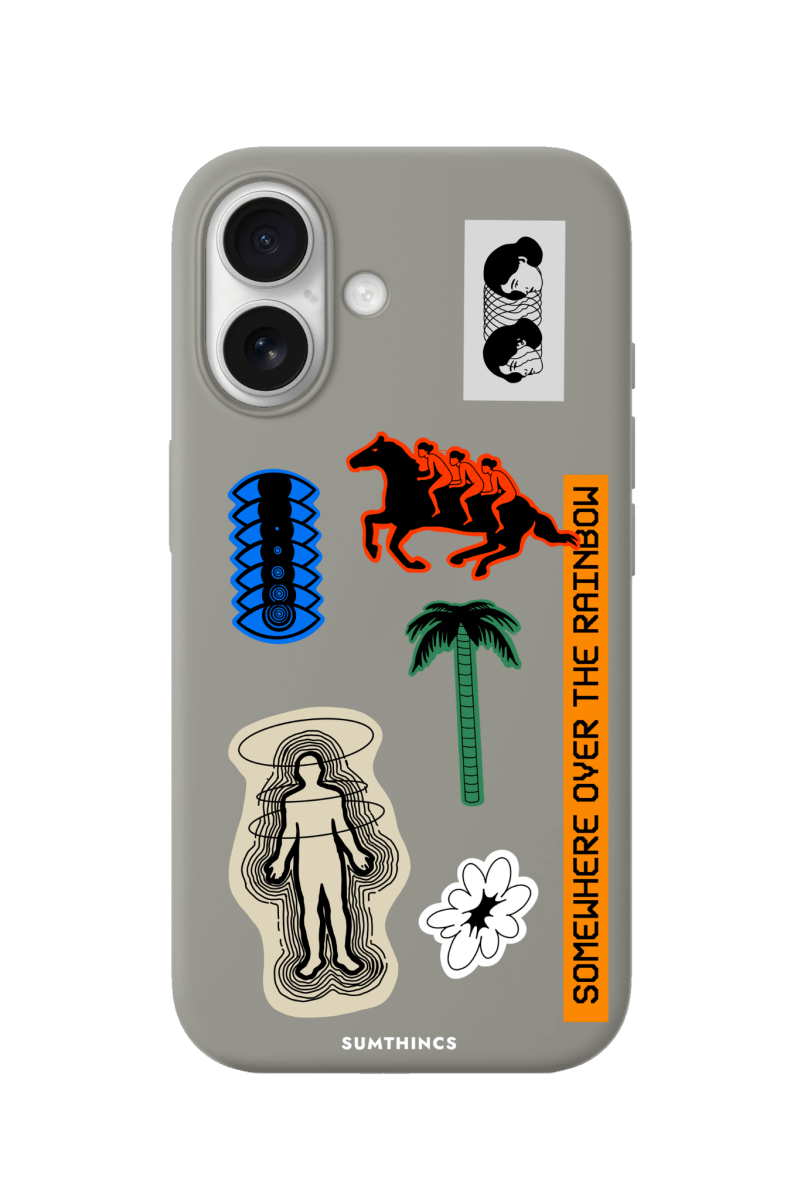 iPhone 16 Plus Somewhere Premium Telefon Kılıfı Gri - SUMTHINCS
