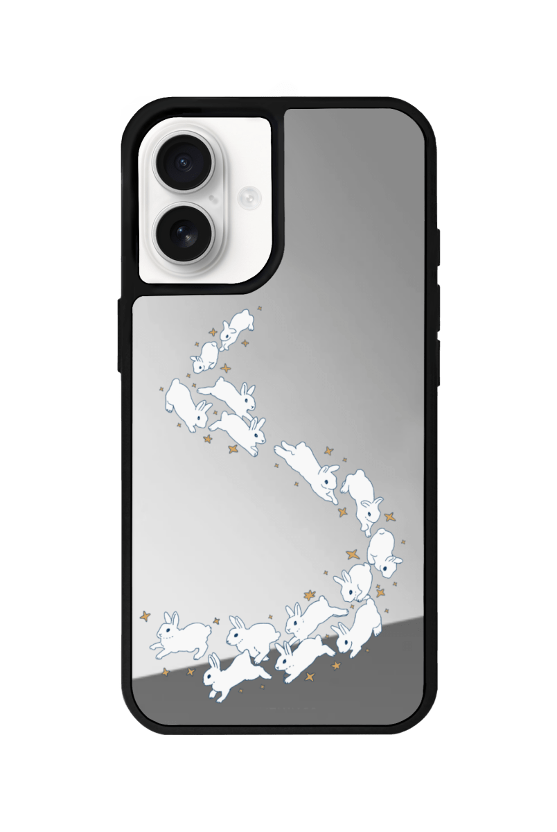 iPhone 16 Plus Starry Bunnies Mirror Aynalı Telefon Kılıfı - SUMTHINCS
