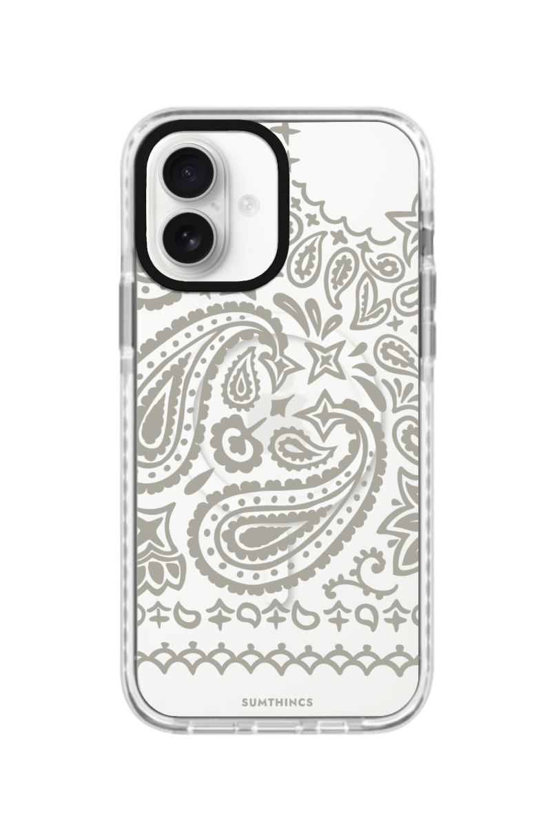 iPhone 16 Plus Urban Bandana Magsafe Procase Şeffaf Telefon Kılıfı Beyaz Şeffaf - SUMTHINCS