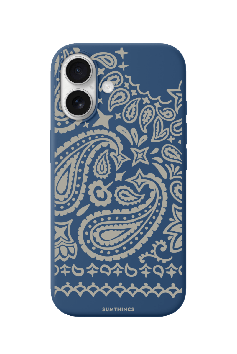 iPhone 16 Plus Urban Bandana Premium Telefon Kılıfı Pasifik Mavi - SUMTHINCS