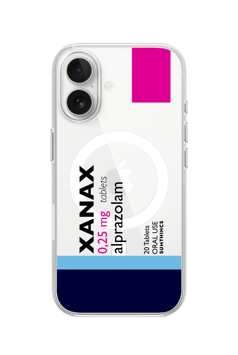 iPhone 16 Plus Xanax Clear Magsafe Telefon Kılıfı - Sumthincs